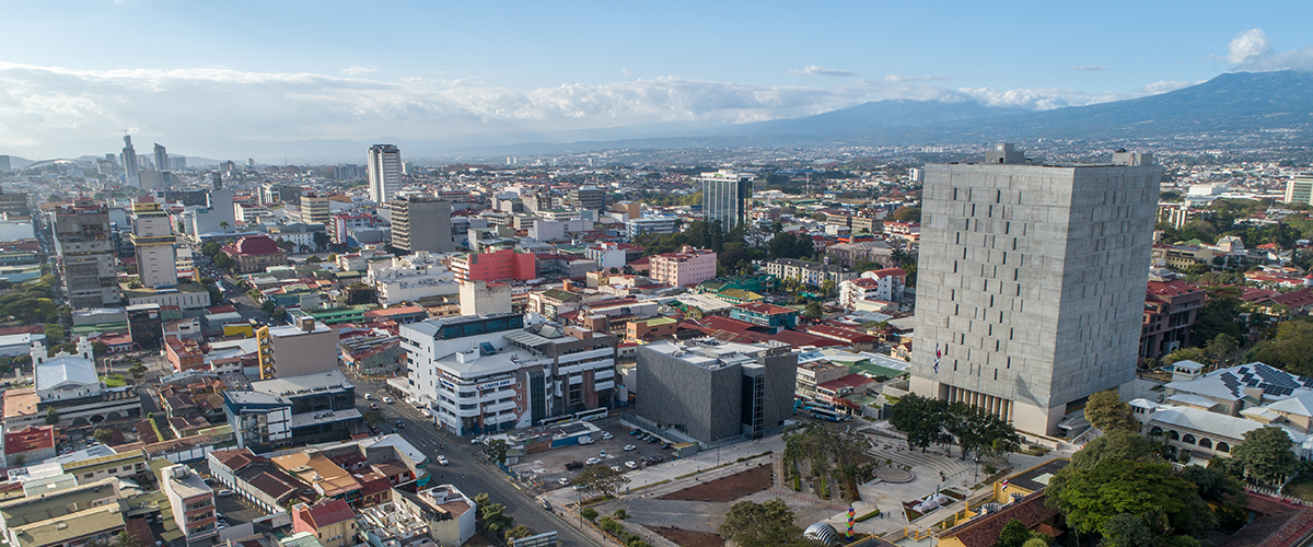 Fotografía aérea del Cantón Central de San José